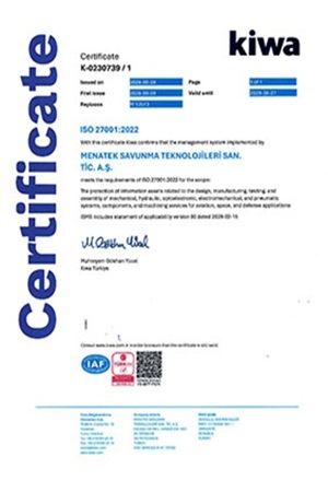 ISO 27001 Quality Certificate